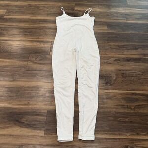 BUMPSUIT Catsuit Jumpsuit Womens Small White Maternity Stretch One Piece